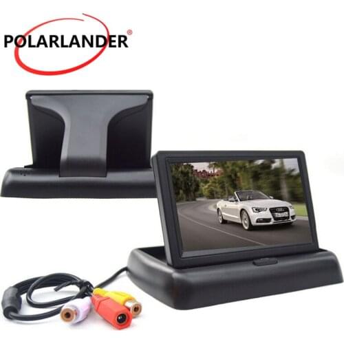 4.3 inch TFT Color digital HD video LCD small display screen car monitor reverse rearview security monitor for parking camera
