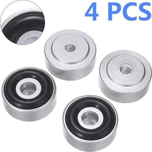 4pcs Isolation Feet Stand 20*8mm Aluminum Isolation Feet Pad Stand For DAC CD Turntable Radio AMP Mayitr