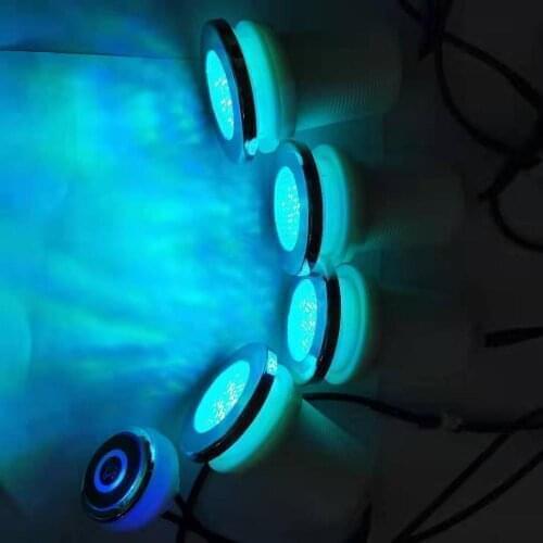 4pcs muitc color RGB led spa lights waterproof led lamp hot tub lights with 1pc light switch controller 1pc adapter 12v DC 1A