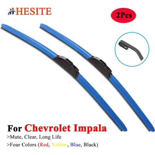 HESITE Colorful Windshield Wiper Blades For Chevrolet Impala SS Limited Saloon Sedan Stufenheck Model 2012 2013 2014 24" 22" 19"