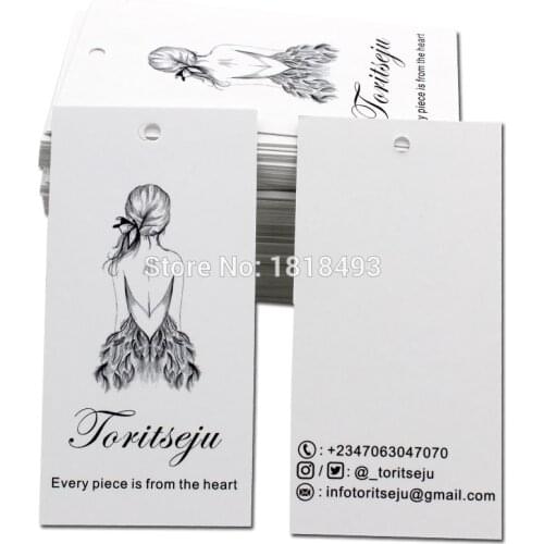 Free shipping customized clothing paper hang tags/garment printed tags/clothing label printing/custom logo/brand name/dress tag