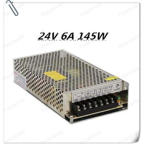 Free shipping 24V 6A 150W Universal Regulated Switching Power Supply LED Driver High Quality