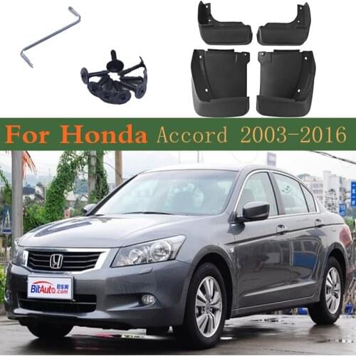 4PCS Car Mudflap Fender Mud Guard Splash Flap Mudguard Accessories For Honda Accord 2003 2007 Sedan CL CN 7th 7 Gen 2016~2003