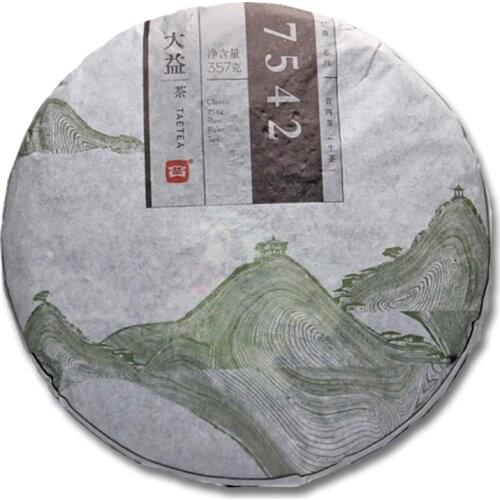 2014 TAETEA 7542 Raw Puer Chinese Tea Batch 1401 Menghai Sheng Puer Chinese Tea 357g