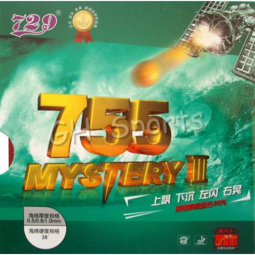 RITC 729 Friendship 755 Mystery III Long Pips-Out Table Tennis Rubber With Sponge for pingpong