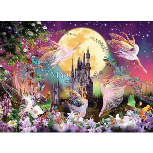 Cartoon 5d DIY Diamond Painting Cross Stitch Diamond Embroidery Ballet Fairy Tale Castle Full Diamond Mosaic Home Decor Canvas
