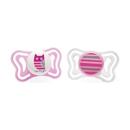 CHICCO PHYSIO LIGHT ROSA 2-6 MESES 2 UNIDADES SILICONA