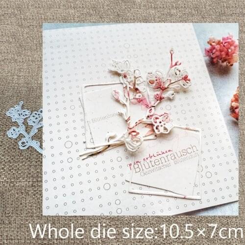 New Design Craft Metal Cutting Die cut dies Cherry blossom branch scrapbooking Album Paper Card Craft Embossing die cuts