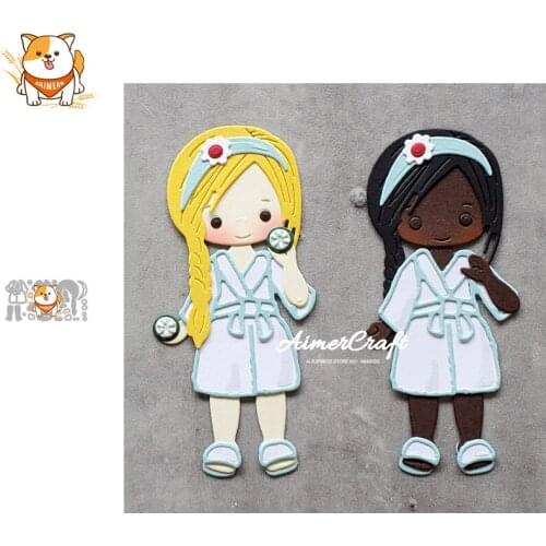 SPA Lady Metal Cutting Dies Mold Knife Scrapbooking Stencil DIY Embossing Craft Die Cuts Card Making New Dies For 2020