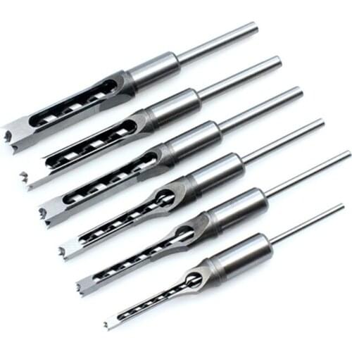 Multi-purpose Square Hole Drill Bit Steel Hardness Sharp Durable Mortising Drill