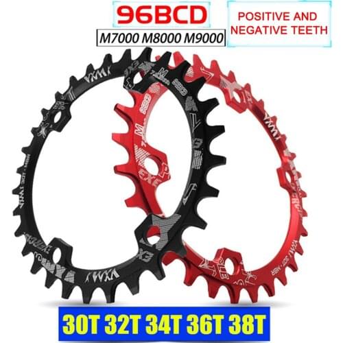 MTB Bike Chainring 32T 34T 36T Bicycle Crankset Narrow Wide Chain 96BCD Bicycle Chainring Narrow Wide Tooth Plate