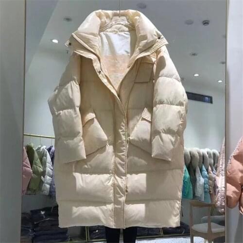 New Arrivals Women Loose Long Coat 90% Duck Down Jacket Winter Female Plus Size Overcoat Winter Jacket Women