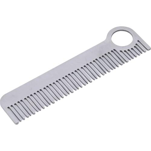 1PC High Quality Stainless Steel Hair Combs Tactical Pocket Comb Hot Sale Health Care Tools For Women Men Unisex