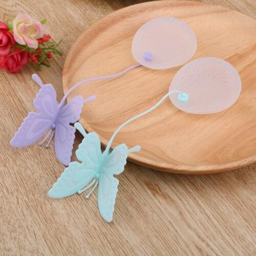NICEYARD Silicone Teabags Filter Tea Infuser Tea Tools Tea Bags Strainers Cute Butterfly Kitchen Gadget