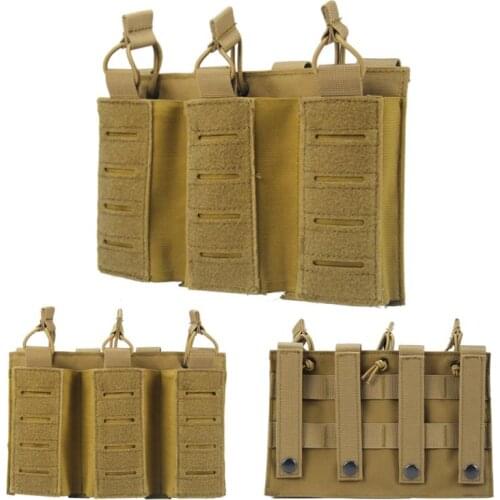 Tactical triple magazine bag magazine jacket vest vest accessory bag mole bag 5.56 storage bag