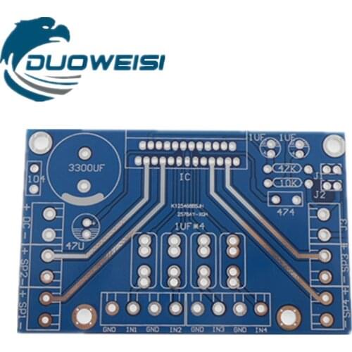 TDA7388 PCB four-channel 4X41W PCB blank board compatible with 7850 50*80*1.6mm Single DC 12-14.5V