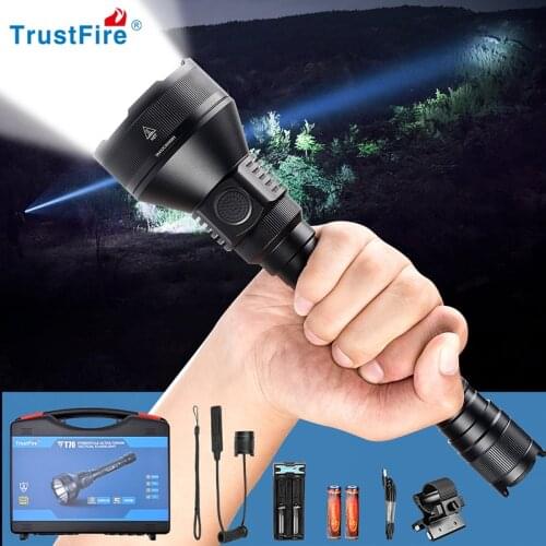 Trustfire T70 Hunting LED Flashlight Powerful 1000 Meters 2300LM Tactical High Power Rechargeable Hunting flashlight powerful