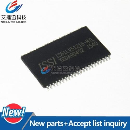 1Pcs IS61LV51216-8TL TSOP44 512K x 16 HIGH SPEED ASYNCHRONOUS CMOS STATIC RAM WITH 3.3V SUPPLY in stock 100%New and original