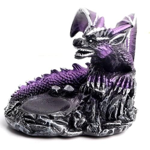1PC Resin Carved Dragon Holder Mythical Animal Shaped Ball Base Egg Pedestal Gift Supernatural Power Home Decor Ornament