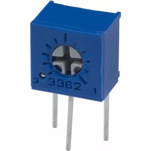 100% Original 3362W 10R 20R 50R 1K 2K 5K 10K 20K 50K 100K 200K 500K 1M SqaureTrimpot Trimming Potentiometer For Bourns x 100PCS