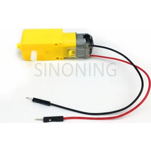 100pcs TT DC gear motor with 15cm DuPont line male for DIY smart car STEM