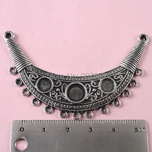 5pcs Tibetan silver technics connector findings h1721