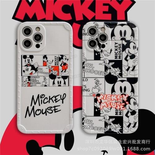 Disney phone case for iPhone11 12 X XS XR 7 8 SE2 11Pro 11Promax 12mini 12Pro 12Promax XSmax 7Plus 8Plus IMD Cartoon print cover