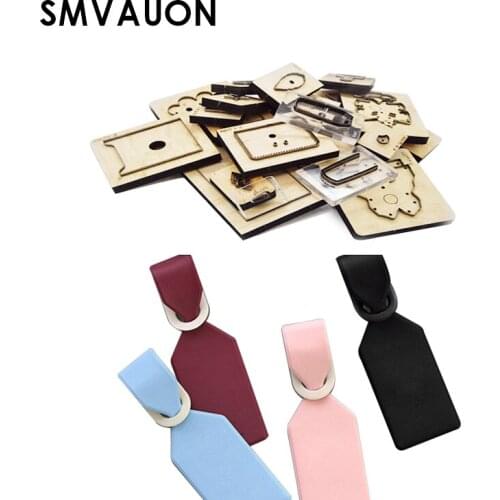 Wood Die Cutting Diy Aircraft Luggage Plate Keychain Leather Scrapbook Pendant Decoration Suitable For Die Cutting Machines