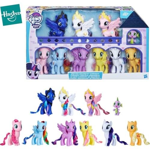 8cm Hasbro My Little Pony Friendship is Magic Ultimate Equestria Collection Action Figure Toys for Girls Doll Accessory Birthday