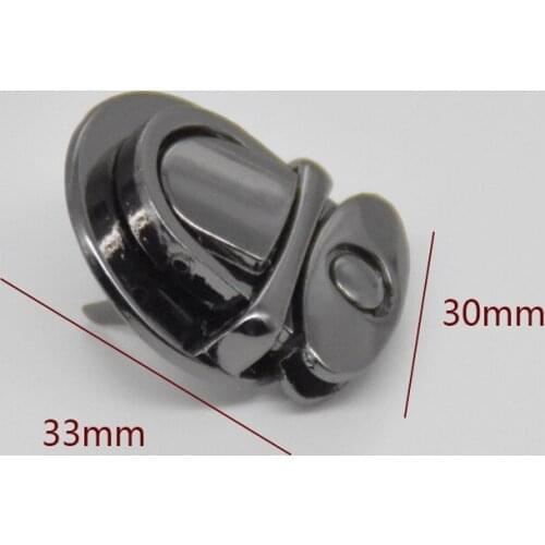 Metal Round Shape Clasp Turn Lock Twist Lock for DIY Handbag Bag Purse Hardware 3 cm