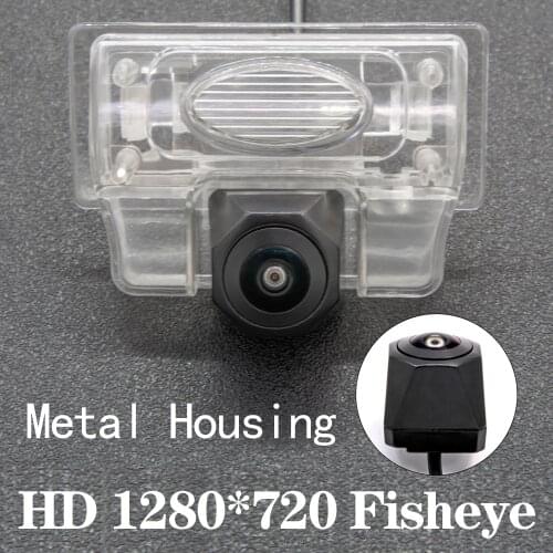 HD 1280*720 Fisheye Metal Housing Car Rear View Camera For Nissan Serena Versa Note Elgrand Sentra Teana Tiida Sedan Altima