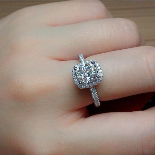 Ring Size 4 4.5 5 White Yellow Pink Semi-precious Stone Oval Female Stainless Steel Rings For Ladies Square Wedding Rings
