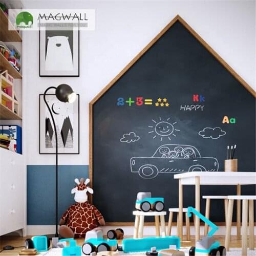 Magnetic double-layer house shape writing board splicing graffiti frame chalkboard whiteboard