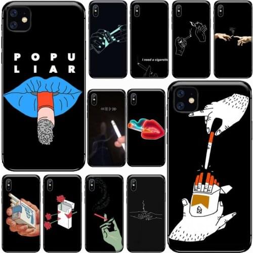 I Need cigarette smoke Phone Cases for iPhone 11 12 pro XS MAX 8 7 6 6S Plus X 5S SE 2020 XR Soft silicone Shell Cover Funda