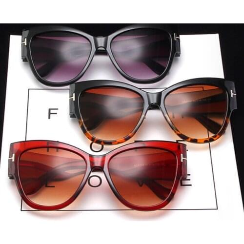 Fashion Brand Designer Cat Eye Women Night Vision Glasses Female Gradient Points Fishing Glasses Big Oculos Feminino sol UV400