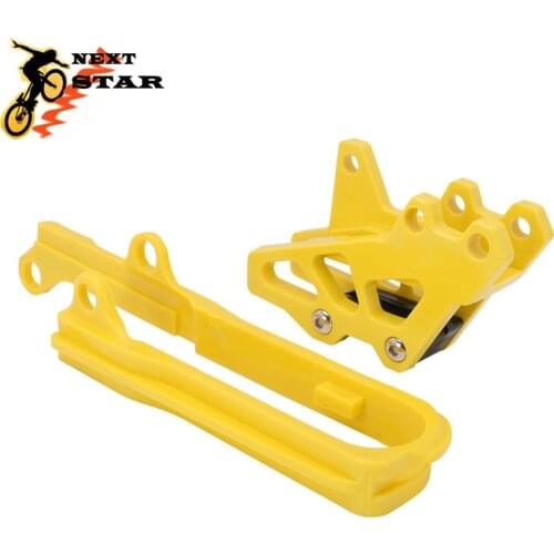 Motorcycle ABS Plastic Chain Guard Guide + Swingarm Chain Slider For Suzuki DRZ400 DRZ400E DRZ400S DRZ 400 400E 400S 2000-2017