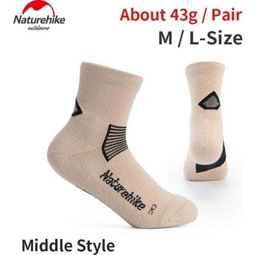 Naturehike Outdoor Men Women Fashion Sports Socks Soft Quick Drying Comfortable Breathable Running Hiking Climbing Cycling Socks