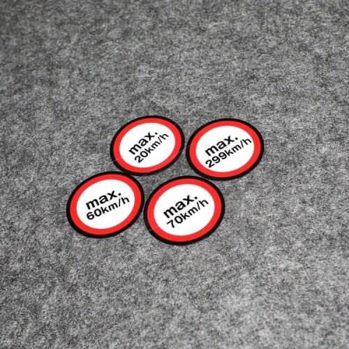 NO.S335 Waterproof Speed Limited Sign Bike Motorcycle Motocross Reflective Safety Warning Mark Car Stickers and Decals