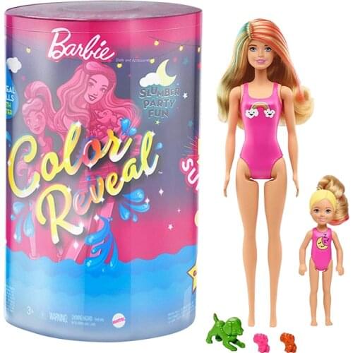 Genuine Barbie Super Surprise Color Blind Box 50 Accessories for Dressing Up Girls Toys
