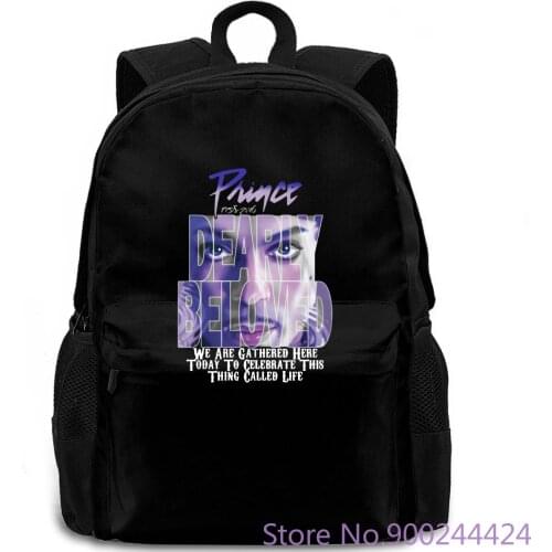 Prince Purple Rain Men PRINCE LETS GO CRAZY Casual Printed Plus Size S-3xltop Quality backpack