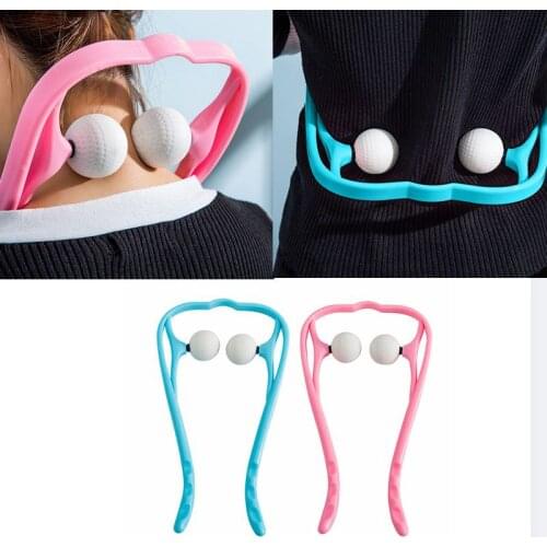 Hand Roller Neck Shoulder Dual Trigger Point Self Massager Pressure Relieve Point Self Massager Leg Slimmer Health Care