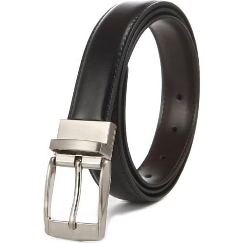 KDG western cowboy zinc alloy pin buckle belt buckle business casual personality all-match PU leather belt
