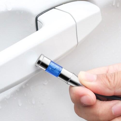 T8WF Static Rod Electrostatic Discharger High Voltage Anti-Static Keychain Silver Tone Winter Dry Climate Static Eliminator