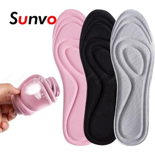 Sunvo Women Memory Foam Insoles for Shoes Men Inserts 3d Foot Arch Support Massage Pad Inner Shoe Sole Fascitis Plantar Insoles