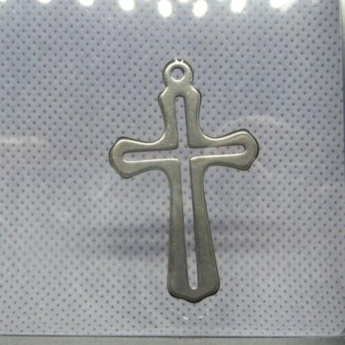 Solid Pure Titanium Cross Star Chain Necklace Pendant