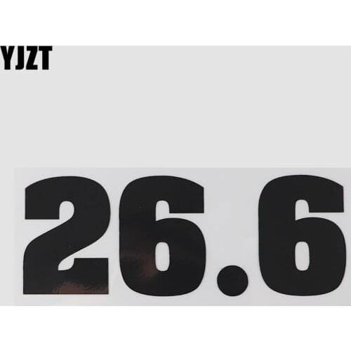 YJZT 18.2CM×6.8CM Personality 26 Point 2 Marathon I Run Decals Car Stickers Vinyl 13D-0504