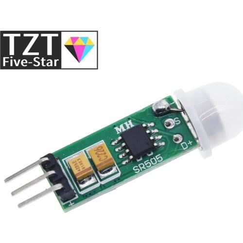 TZT HC-SR505 Mini Infrared PIR Motion Sensor Precise Infrared Detector Module For Arduino Body Sensor Switch Module Sensing Mode