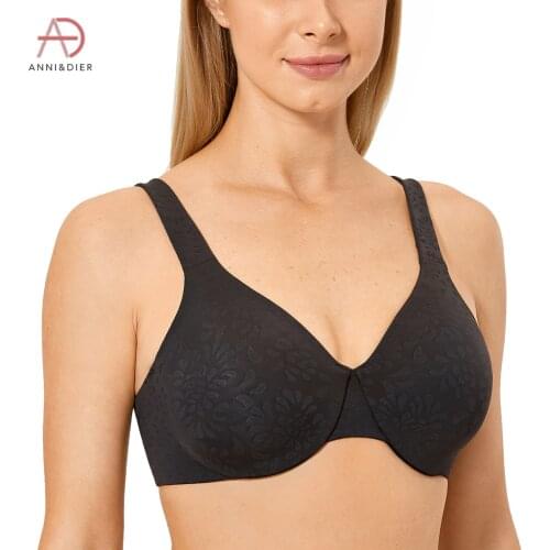 Womens Seamless Minimizer Bra Full Coverage Unlined Underwire Plus Size T-shirt Bras