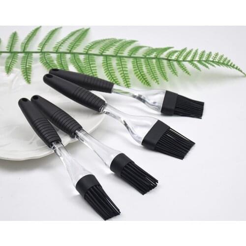 1PCS Home Silicone Basting Brush Heat-resistant Soft Head Baking Oil Brush Grilling Brush Easy to Clean Kitchen Cookware Tools