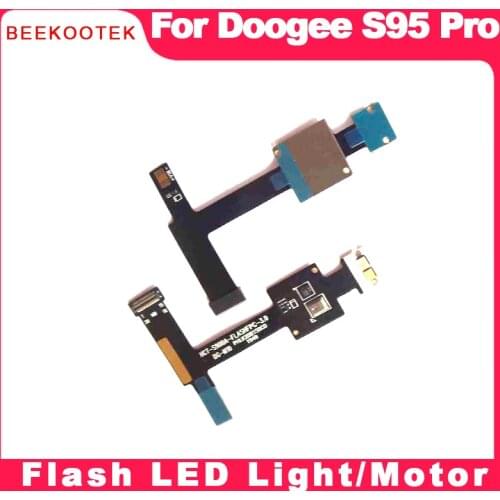 100% New Original Dual Flash LED light Flex Cable Motor Vibrator Cable Replacement Parts For 6.3 inch DOOGEE S95 Pro Cellphon